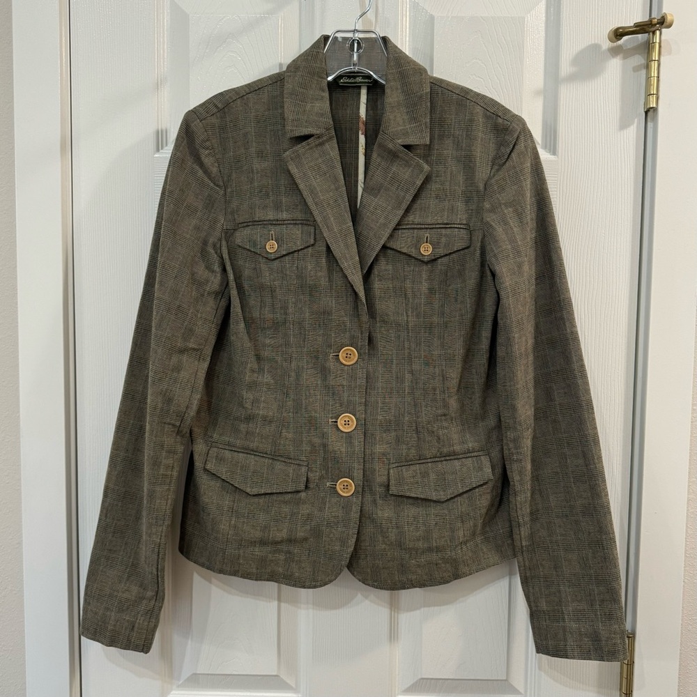 Women's Eddie Bauer Glen Plaid Blazer - Picture 2 of 16
